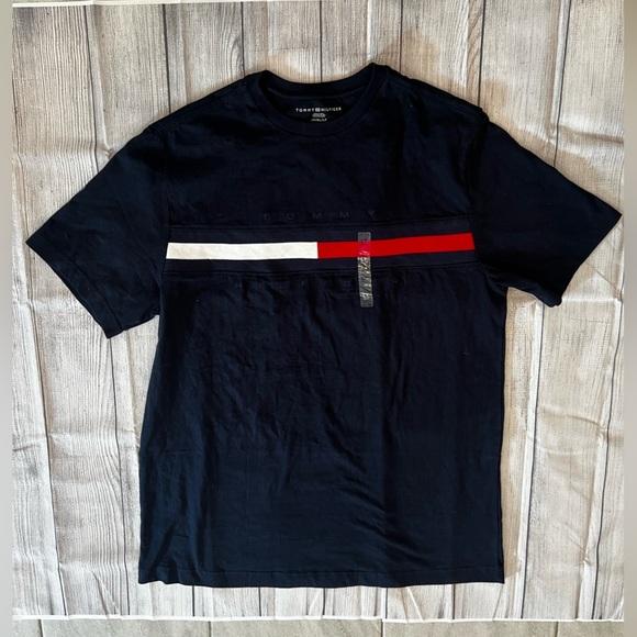 Tommy Hilfiger Blue Short Sleeve Tee mens/size L - Picture 5 of 9